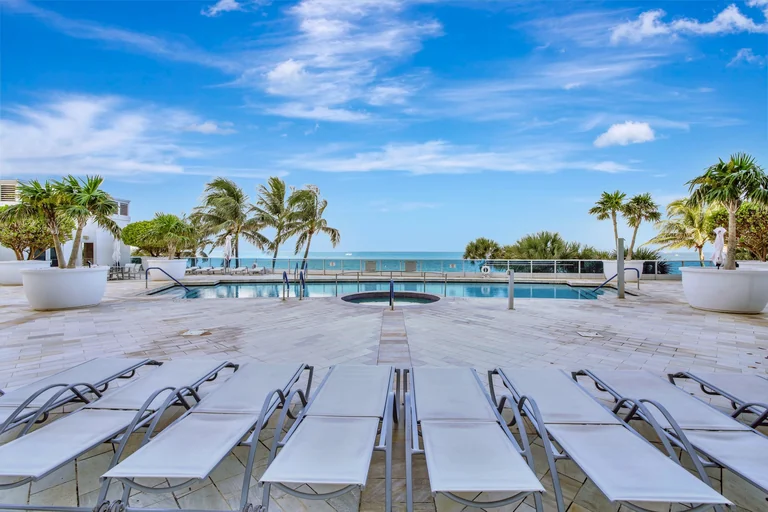 Oceanfront pool at Aquazul