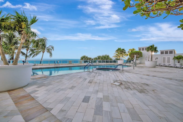 Oceanfront deck at Aquazul