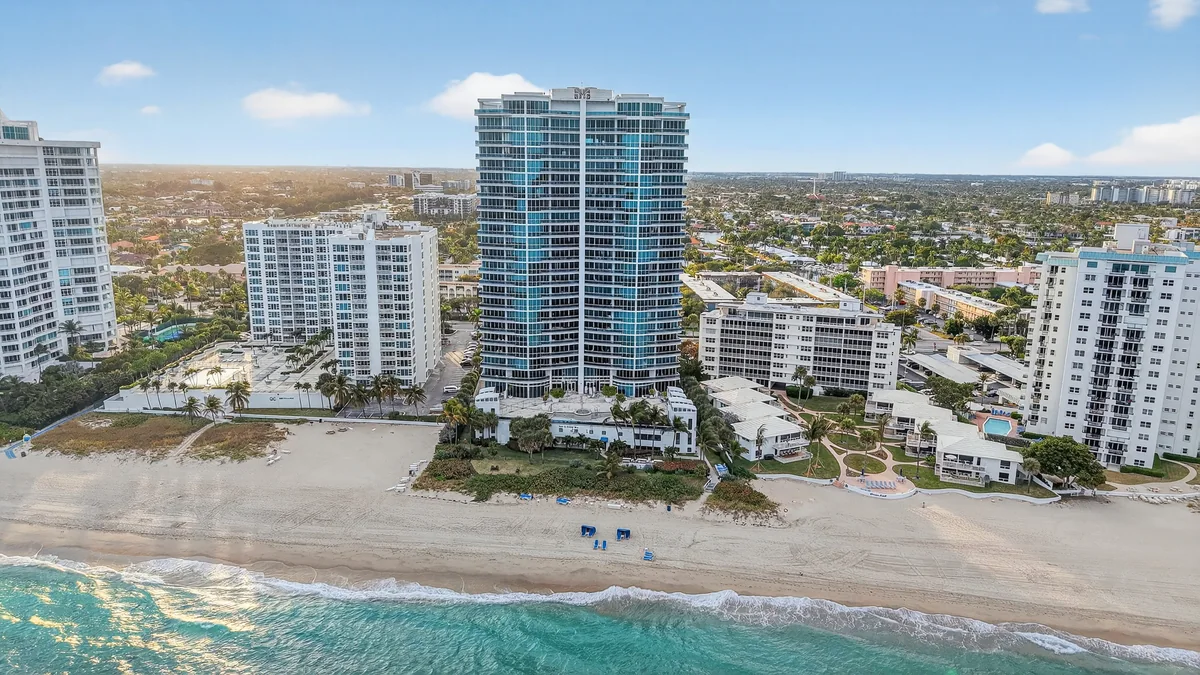 Aquazul on the Pompano Beach shoreline