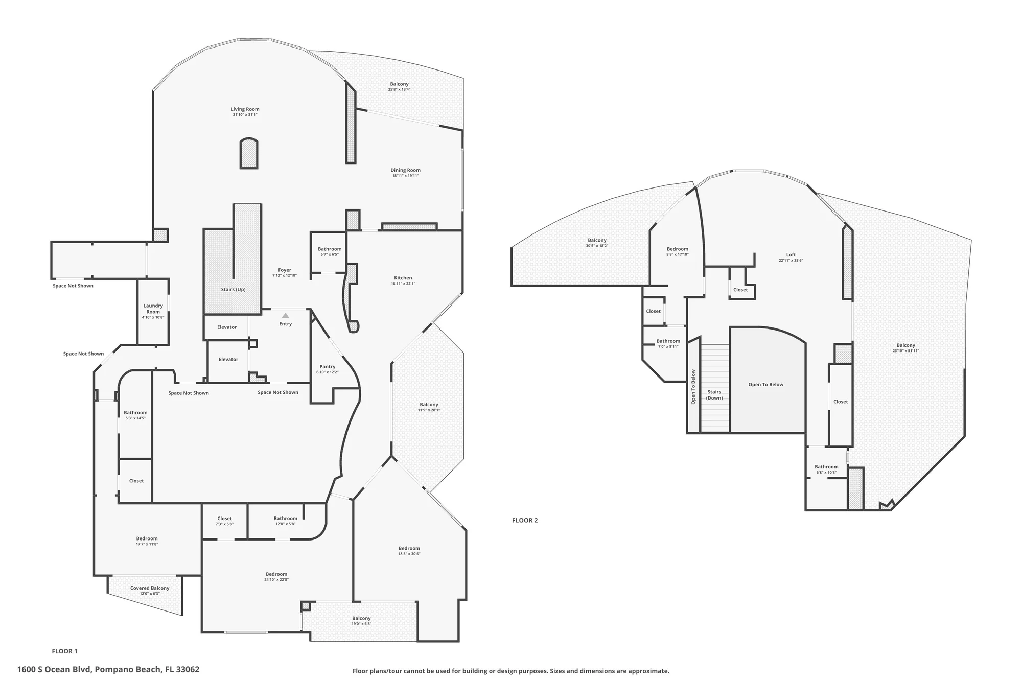 Floor plans for both levels of UPH01